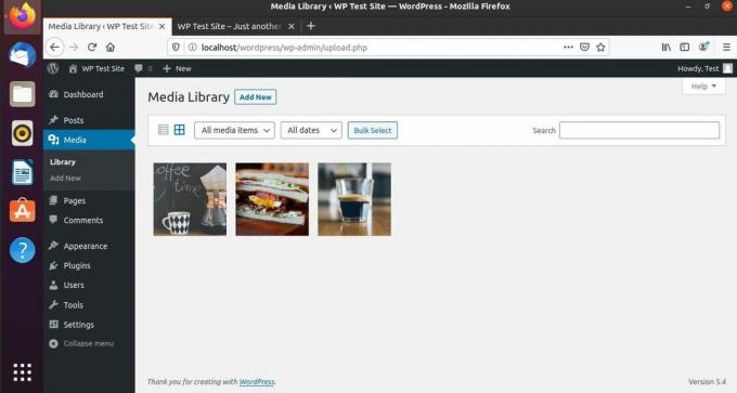 Biblioteca de imágenes de blogs en WordPress