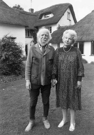Sir William Golding y esposa Ann