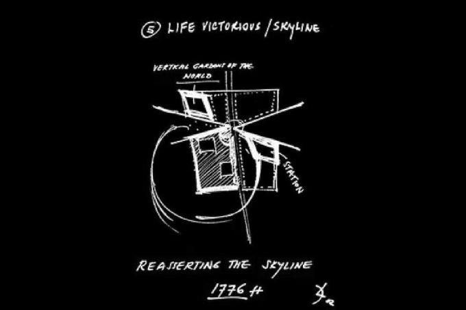 Daniel Libeskind Skyline Sketch Idea de diciembre de 2002 Presentación de diapositivas