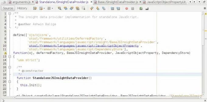 Editor HTML de NetBeans