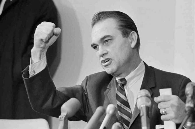 George Wallace haciendo campaña en 1968