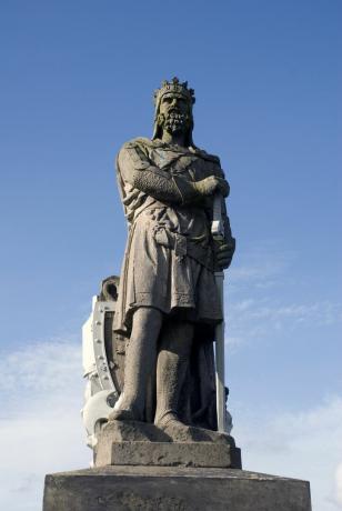 Wiliam Wallace estatua, Castillo de Stirling, Stirling, Escocia