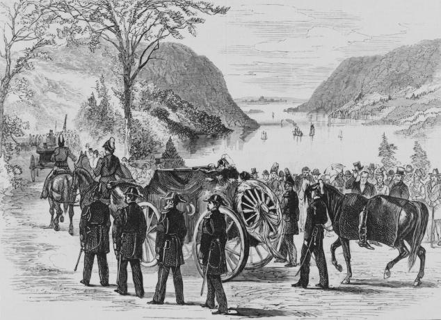 Funeral del general Custer en West Point