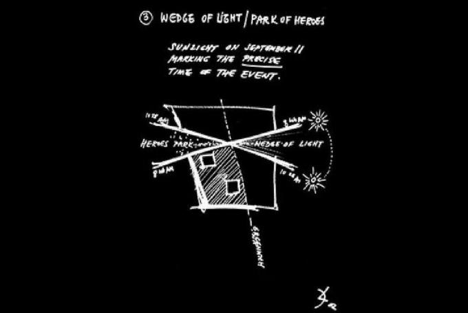 Daniel Libeskind Boceto de Wedge of Light / Park of Heroes de diciembre de 2002 Presentación de diapositivas