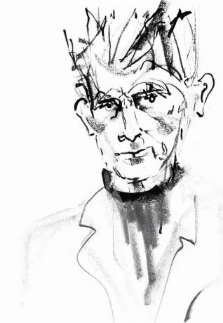 Retrato de Samuel Beckett