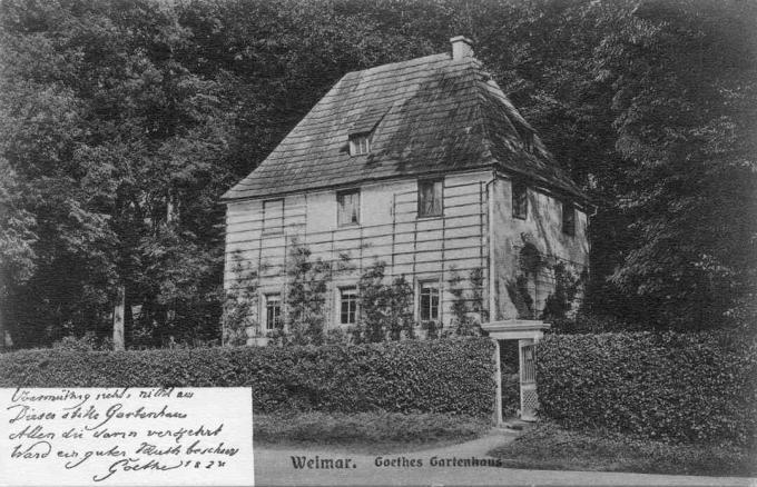 La casa del jardín de Goethe