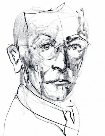 Retrato de Hermann Hesse