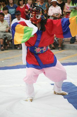 Bailarina tradicional coreana