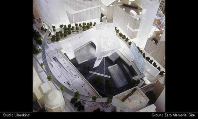 Plan del World Trade Center por Studio Libeskind, Ground Zero Memorial Site desde diciembre de 2002 Presentación de diapositivas