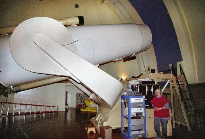 El telescopio Samuel Oschin en el Observatorio Palomar.