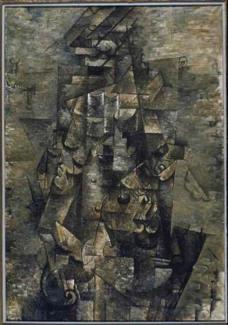 Georges Braque Man con una guitarra