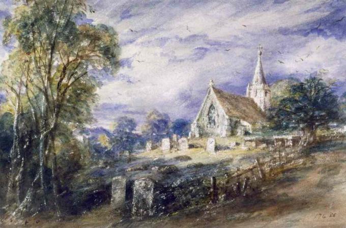 John Constable Stoke Poges Iglesia