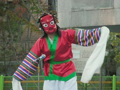 Bailarina tradicional coreana