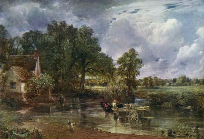 John Constable el heno wain