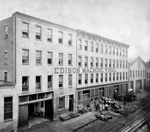 Edison Machine trabaja en la ciudad de Nueva York, 1881