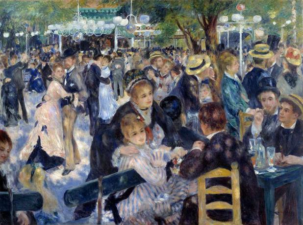 Baile en 'Le Moulin de la Galette' - por Auguste Renoir