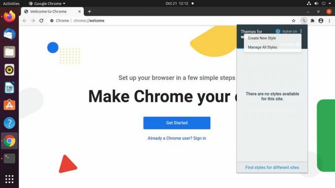 Opciones elegantes de Google Chrome