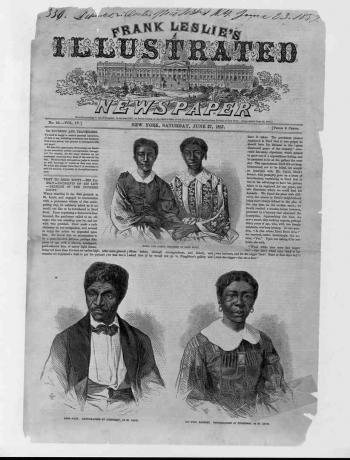 Periódico sobre la decisión de Dred Scott