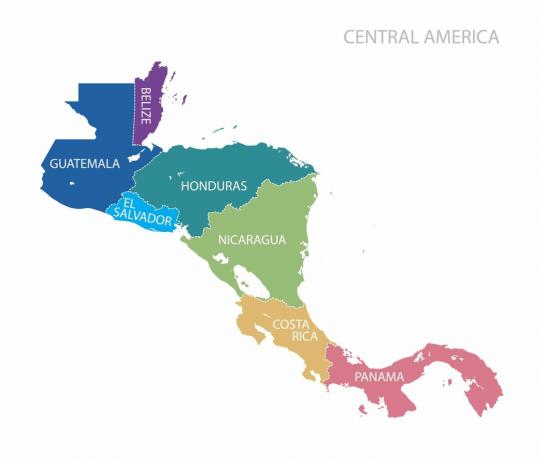 Mapa de America Central