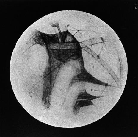 Un dibujo de Percival Lowell (1896) que representa 