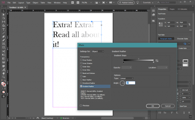 Plumando en InDesign