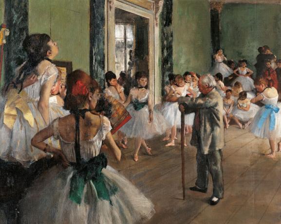La clase de baile de Edgar Degas