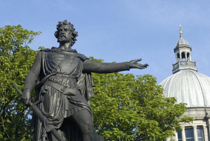 Estatua de William Wallace. Aberdeen, Escocia, Reino Unido