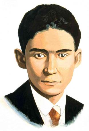 Franz Kafka, novelista checo, principios del siglo XX.