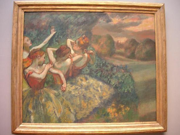 "Cuatro bailarines" - Edgar Degas